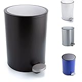 MÁS ALMACENAMIENTO DE RESIDUOS - El cubo con pedal de 3L con contenedor de residuos interno hace que la tarea de sacar la basura o reciclar sea un más agradable - El pequeño saco contenedor tiene un asa para no tener que tocar la basura o desechos - El balde interior del basurero con pedal asegura que las bolsas de basura queden ocultas.