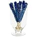 Sugar Rock Candy Sticks Dark Blue Raspberry 12 Count
