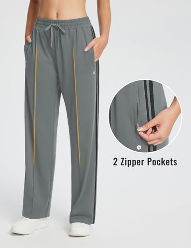 BALEAF-Womens-Track-Pants-Athletic-Sweatpants-Straight-Leg-2-Zipper-Pockets-Running-Pants-Stripes-Loose-Fit