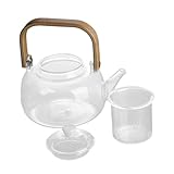 Cabilock Transparente Glasteekanne Multifunktions-teekessel Tee Kochen Und Ziehen Lassen Täglicher Gebrauch Kanne Für Losen Tee