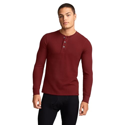 Jockey Men's Baselayer Tall Man Long Sleeve Waffle Henley