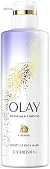 Olay Cleansing & Renewing Nighttime Body Wash, 17.9 Fluid Ounce (Pack of 3)