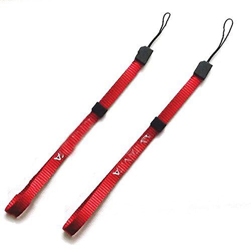 Colore: rosso. Cordino da polso per Sony PlayStation PS Vita Psvita PSV 1000 2000 (2 pezzi) rosso