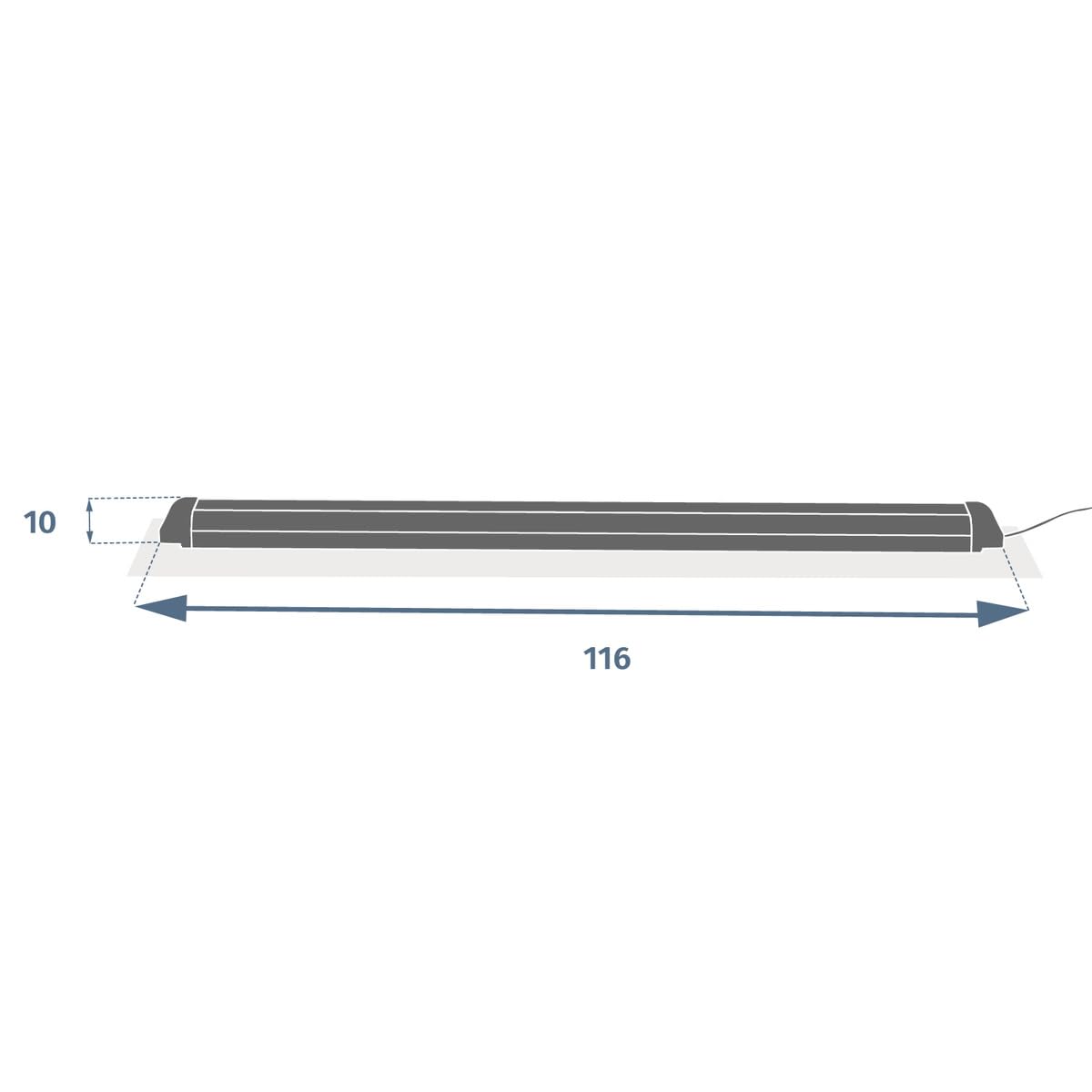 Hespéride - Lampe pour tonnelle et pergola graphite en aluminum