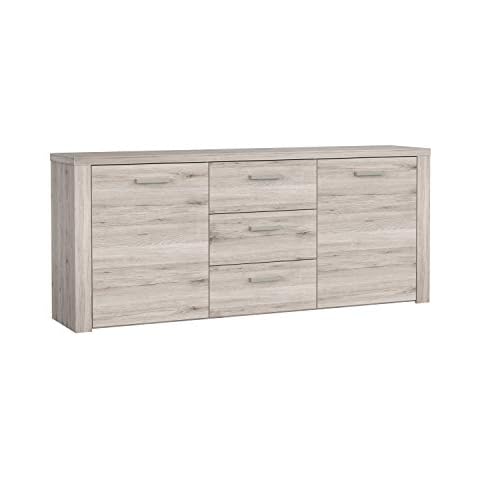 FORTE Portland Kommode mit 2 Türen und 3 Schubladen Cover