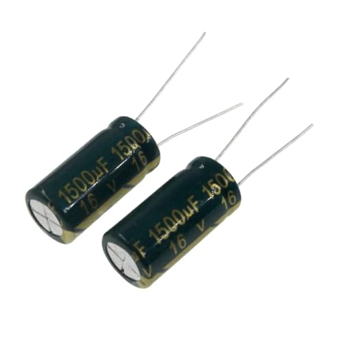 Condensateur électrolytique 16V 1500uF radial en aluminium pour réparation électronique - Lot de 50