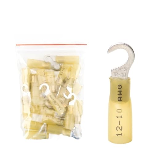 Terminal thermorétractable étanche HFV 5-5 jaune haute conductivité 10-22AWG