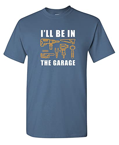 T-shirt fête des pères sarcastique taille L bleu pour homme