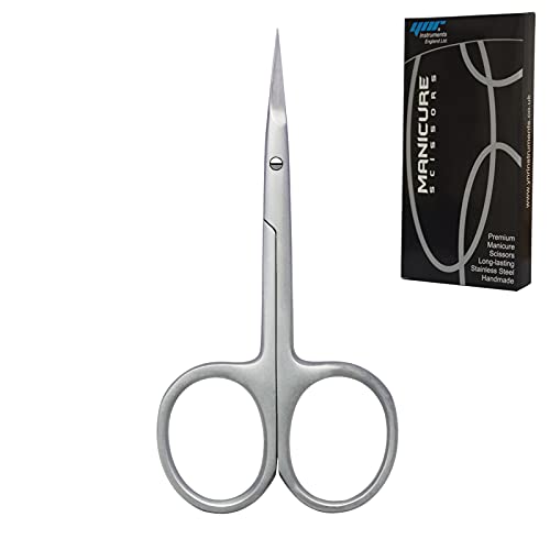 Nail Scissors Professional Cuticle Scissors Extra Strong Straight Curved Manicure Nail Art Scissors (CS-06)