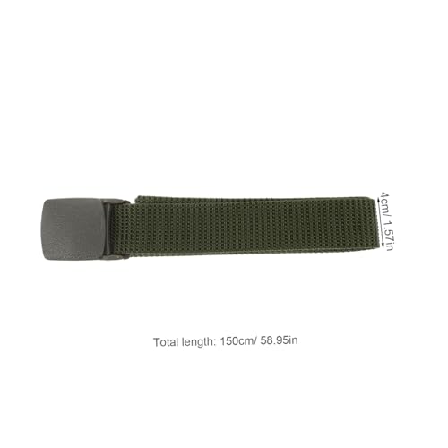 FRCOLOR 4pcs Nylon Web Belt Men Hiking Belt Adjustable Canvas Rigging Construction and Adventure2