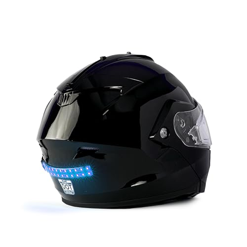 BITEHARDER Snowmobile Helmet Safety Light High-Visibility Snowmobile Accessory LED Rear Helmet Light Blue