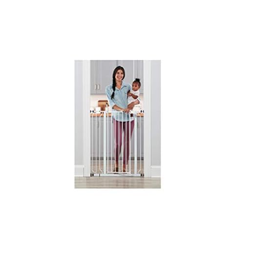 Regalo Easy Step Extra Tall Walk Thru Baby Gate, Includes 4-Inch Extension Kit, 4 Pack of Pressure Mount Kit and 4 Pack Wall Cups and Mounting Kit