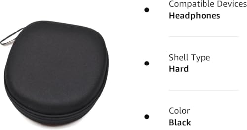 Image of VERTUS Headphone Hard Protective Storage Case for Boat Rockerz 650 Pro Bluetooth Wireless Over-Ear Headphones (Black) (Headphone Not Included)