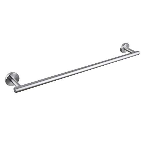 kimzcn 24-Inch Brushed Finish Bath Hand Towel Bar SUS 304 Stainless Steel Towel Rack Holder for Bathroom Wall Mount…