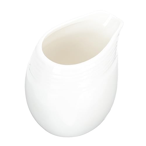 KICHOUSE Sauce Boat Espresso Shots Italian Espresso Cups Coffee Creamers Sauce Dishes Tray Mini Containers Creamer Pitcher Jug Sauce Storage Container Gravy Bowl Ceramics White