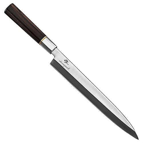 Sashimi kinfe 5CR15 Acero inoxidable DebA Sushi Chef Cuchillo de cocina Yanagiba Filetaje Salmón Pescado Cuchillo Cuchillo Cuchillos Chef Cuchillo (Color : 11 inch)