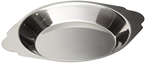 Royal Industries Round Au Gratin, Stainless Steel, 10 oz, Silver