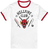 Stranger Things Hellfire Club Ringer Camiseta Ringer Unisex,