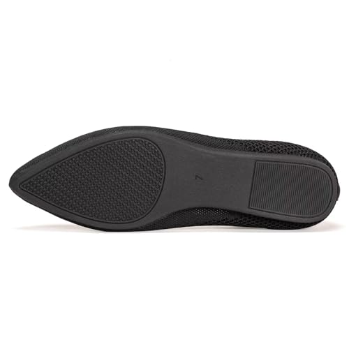 Image of Frank Mully Womens Pointed Toe Flats Knit Dress Shoes Comfort Women Shoes Softable