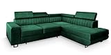 Vielseitiges, freistehendes Möbelstück: Dank einheitlicher Stoffverarbeitung rundum kann das Sofa frei im Raum stehen und als optisches Highlight fungieren.