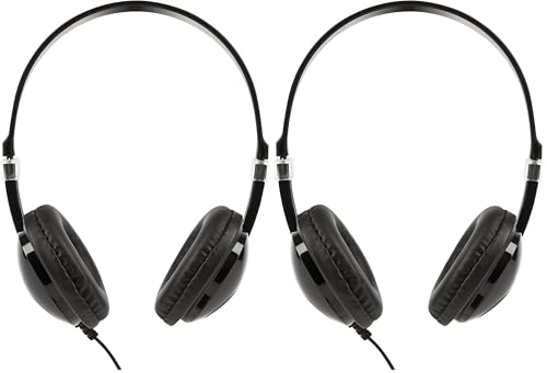 Trevi HTV 636 Negro Supraaural Diadema Auricular - Auriculares (Supraaural, Diadema, Alámbrico, 20-20000 Hz, 5 m, Negro) (Paquete de 2)