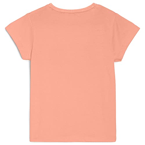Image of Kidsville Printed Regular Fit White Cotton Girl's T-Shirt