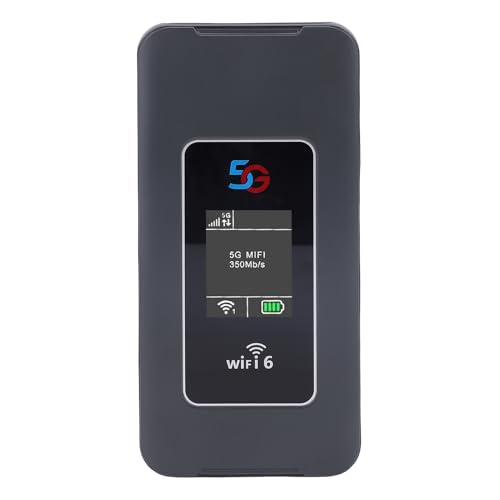 Bewinner Punto de Acceso Móvil 5G WiFi 6, Enrutador Portátil con Batería de 8000 MAh, IP67 Resistente para Viajes, Conecta 32 Dispositivos, Bandas Globales 4G LTE para Viajes de Negocios