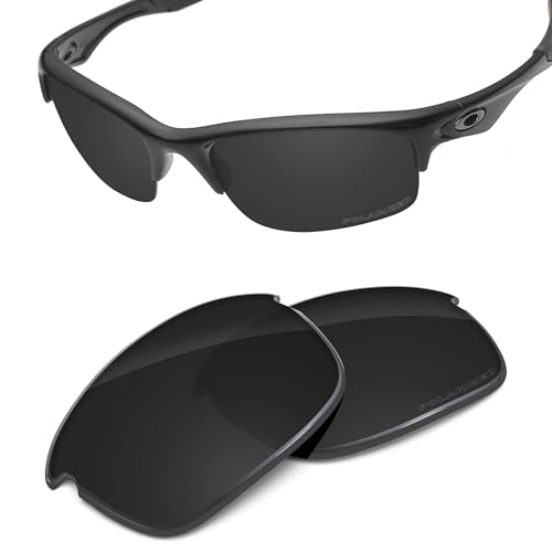 Image of Performance Replacement Lenses Compatible with Oakley Bottle Rocket OO9164 Polycarbonate Polarized Etched-Carbon Black