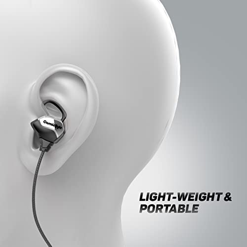 Image of Cosmic Byte CB-EP-06 in-Ear Earphones with Inbuilt and Detachable Dual Microphone, Lightweight, Hi-Fidelity Drivers (Black /Silver)