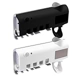 prophydent ida Family-Sized and Versatile: This versatile toothbrush holder accommodates multiple toothbrushes, including electric toothbrush heads, making it a perfect solution for family households or shared bathrooms