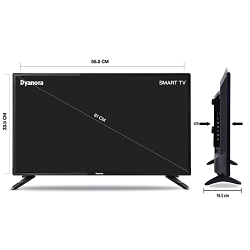 Dyanora 60cm (24 Inches) HD Ready LED TV with A+ Grade Panel, Noise Reduction, Dynamic Picture Enhancement, Cinema Zoom, Powerful 20W Box Speakers, 60Hz Refresh Rate, Model DY-LD24H0N (Black) 4 319u1trcaSL