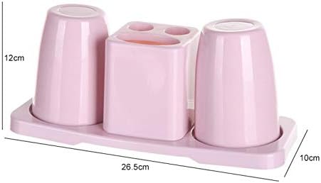 Washing Cup Toothbrush Holder Set Creative Family Couple Home Toothbrush Holder Mouthwash Cup Holder with 2 Cups