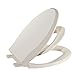 Toilet Seat Elongated White Flat Toilet Seat Cover with Quick Release Easy Clean Hinges, Comfortable Fit for Standard Toilets, Perfect for Home Bathroom Upgrades, Apartments and Guest Restrooms