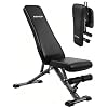 AIRHOP Foldable Workout Bench, 90° to -30° FID Weight Bench for Home Gym | Backrest, Seat, Leg Bar Adjustable, MAX 1000 LBS, 8-Pos Backrest, 3-Pos Seat, 4-Level Leg Support, 19.4″ Extended Base Stable