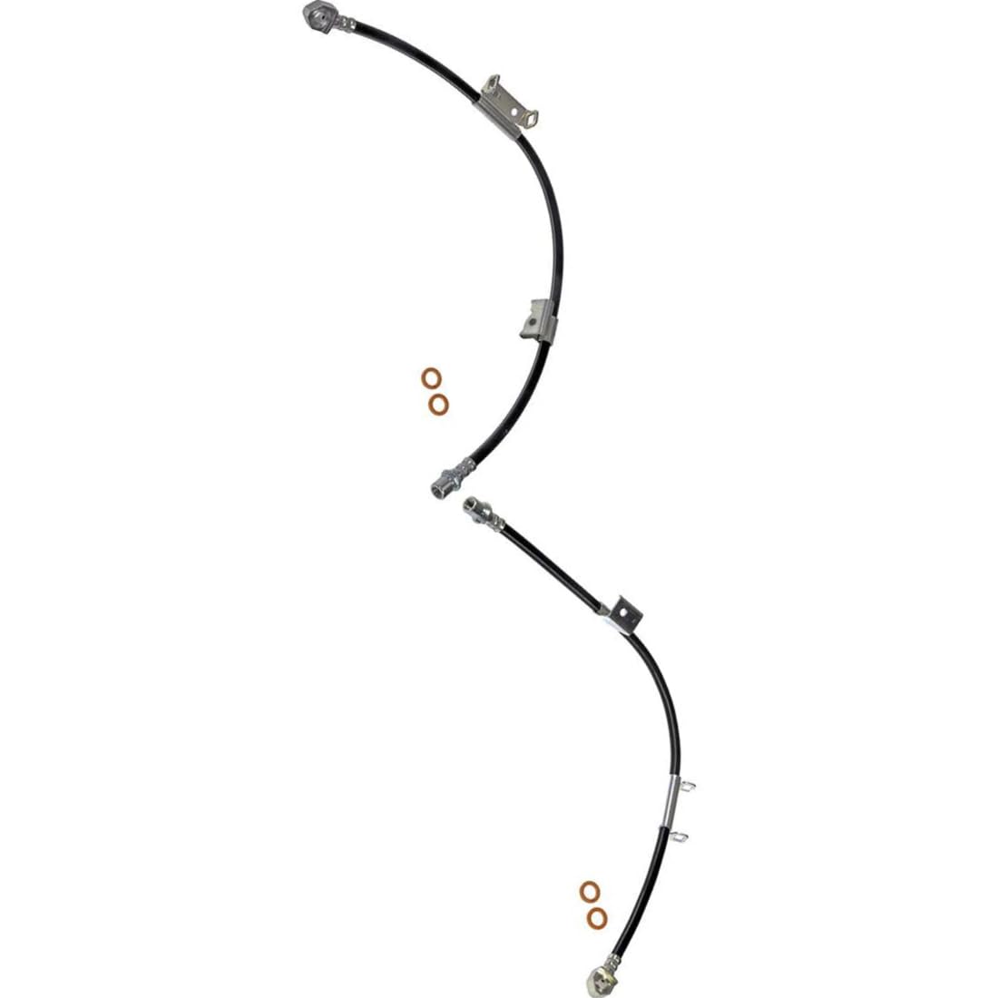 AUTO DN Front Brake Hydraulic Hose for Chevrolet Silverado 1500 1999 2000 2001 2002-2006 for Chevrolet Tahoe 2000-2006 for GMC Sierra 1500 1999-2006