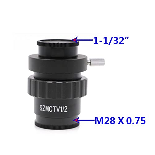Microscope 0.5X C-Mount Lens 1/2CTV Camera Adapter Adjustable Camera Magnification Reduction