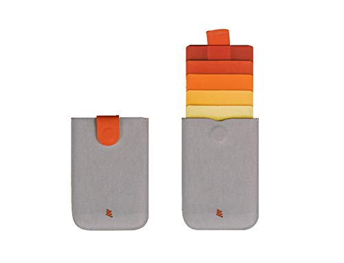 DesignNest by Allocacoc - Lámpara LED, Color Rojo y Gris