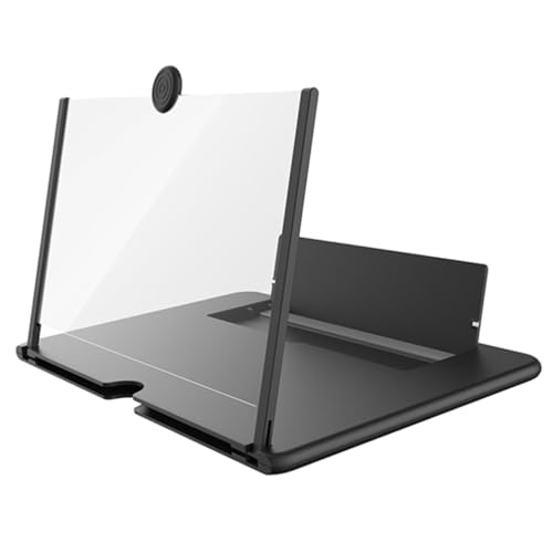 Amplificador de pantalla móvil para no cansar la vista con soporte negro portátil