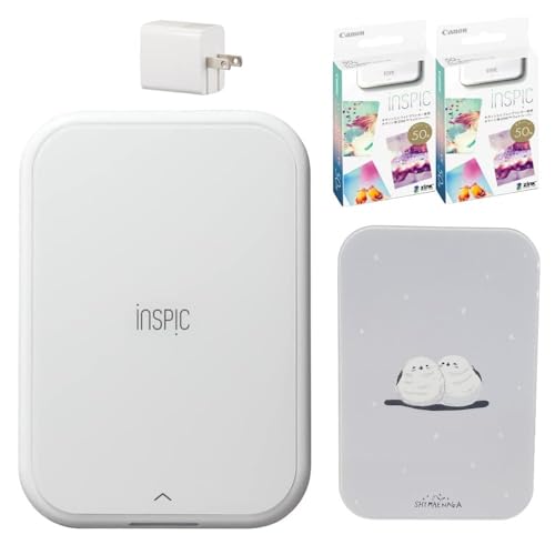 新品同様！Canon iNSPiC PV-223 ミニフォトプリンター Amazon.co.jp: キヤノン ミニフォトプリンター iNSPiC PV-223 ホワイト