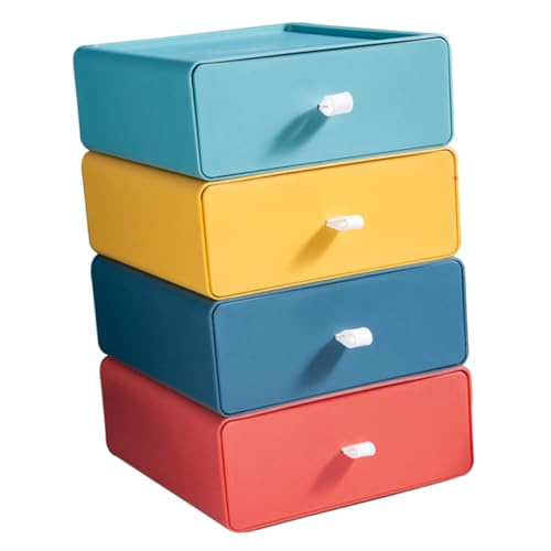 Boîte à tiroirs empilable bureau et rangement petits objets PP