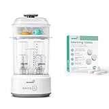 Grownsy Sterilisator für Babyflaschen & 24 Stück Entkalkungstabletten,