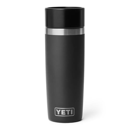 Image of YETI Rambler 16 oz Travel Bottle, Stainless Steel, Vacuum Insulated with Leakproof Commuter Cap, Black