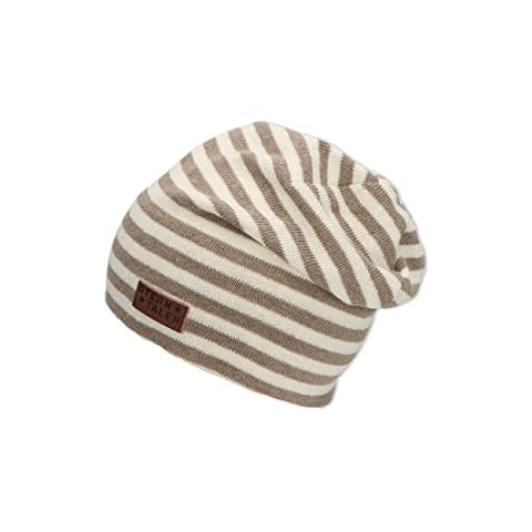 Sterntaler Unisex Slouch Streifle Beanie-Mütze, Ecru, 53 Cover