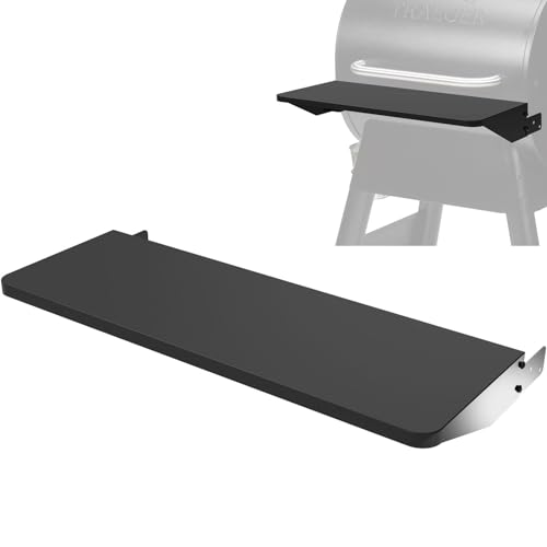 GLOWYE Grill Folding Shelf for Traeger Pro 22 Pro 575 Ironwood 650 Century 22 Pellet Grills, Folding Front Shelf for Traeger BAC362 Accessories, 25 x 12 Inches