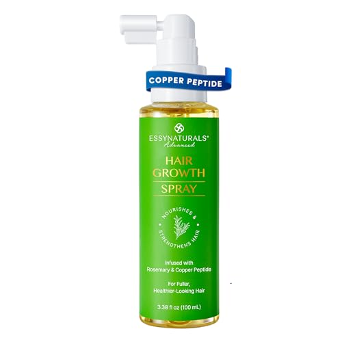 Hair Growth Spray with Peptide: Infused with Caffeine Rosemary and a Rich Blend of Nourishing Plant Extracts to Strengthen Revitalize and Promote Fuller Hair 3.38FL OZ/100ML