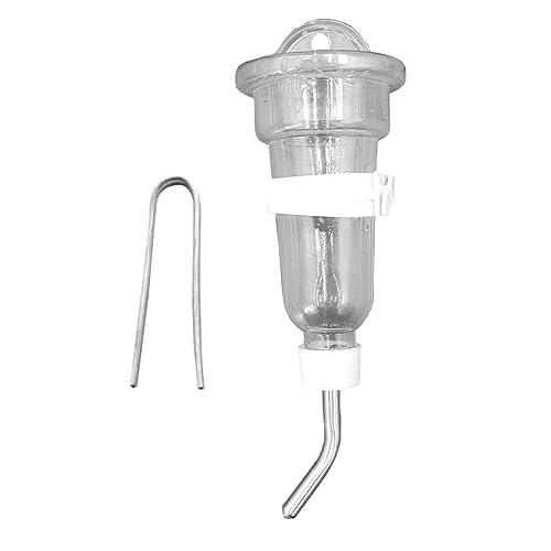 Mikikit 1Set Hanging Automatic Pet Water Bottle Water Feeder for Hamster Rabbit Guinea Pig Squirrel Easy to Install Pet Water Fountain Dispenser