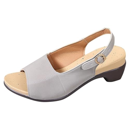 Sandales orthopédiques pour femme en gris taille 36 avec soutien plantaire
