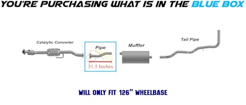 Image of Exhaust Intermediate Pipe Compatible for 1998-2000 Ford Ranger 3.0L | 1998-2000 Ford Ranger 4.0L | Stainless Steel | Northeastern Exhaust | Includes Clamp, Gasket, and Spring Bolts | Direct-Fit