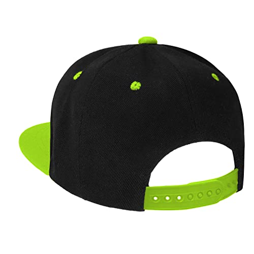 Image of Falari Wholesale 12 Pack Snapback Hat Cap Hip Hop Style Flat Bill Blank Solid Color Adjustable Size