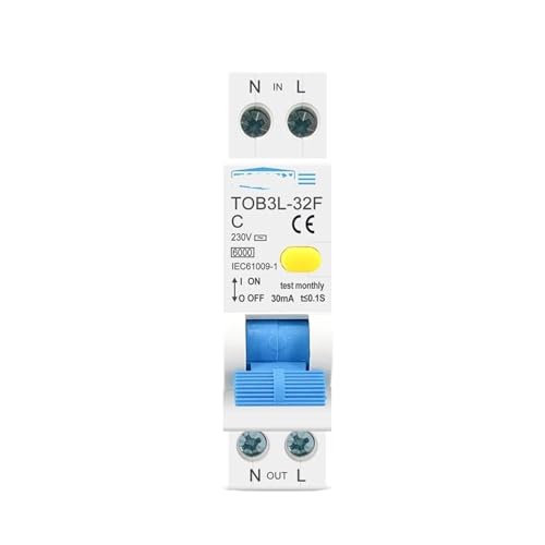 Disjoncteur différentiel 16A stop fuites et surcharges tableau 230V